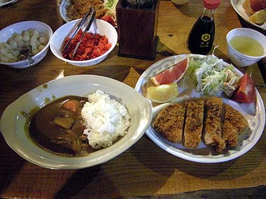 091003行者小屋夕食