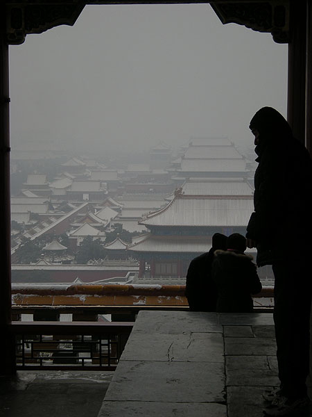 100102北京景山公園から故宮2