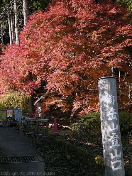 101128御岳山・大塚山登山口