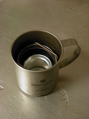 110703アルコールストーブと300mlマグ