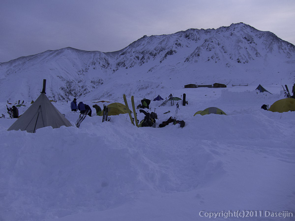 111127立山スキー・夜明け